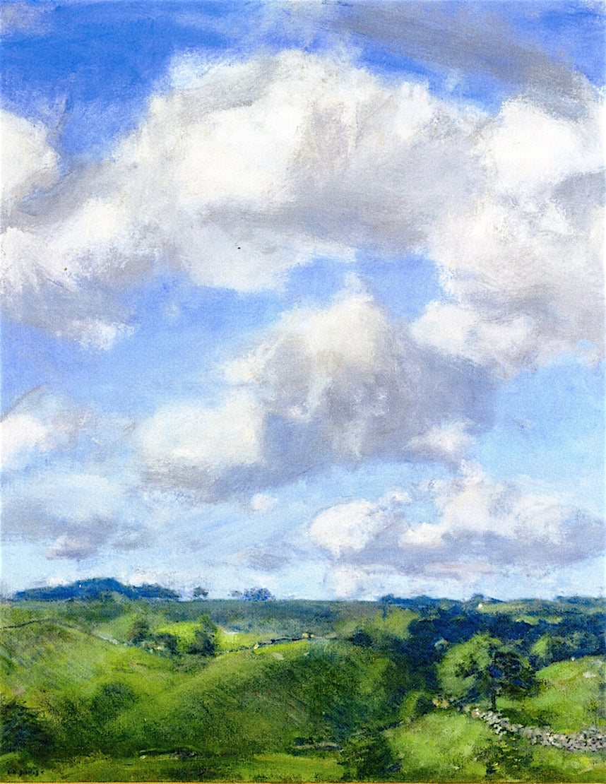 Summer Uplands, vintage artwork by Charles Harold Davis, 12x8" (A4) Poster