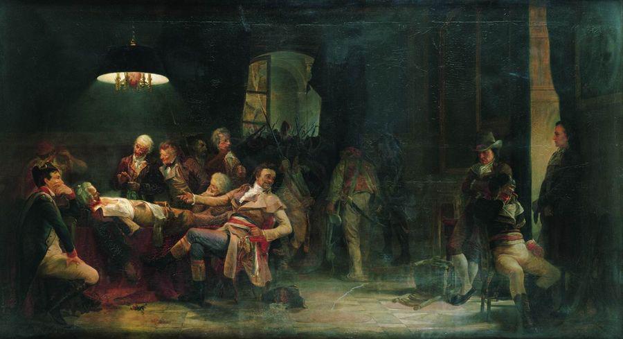 The Ninth of Thermidor, vintage artwork by Valery Yakobi, 12x8" (A4) Poster