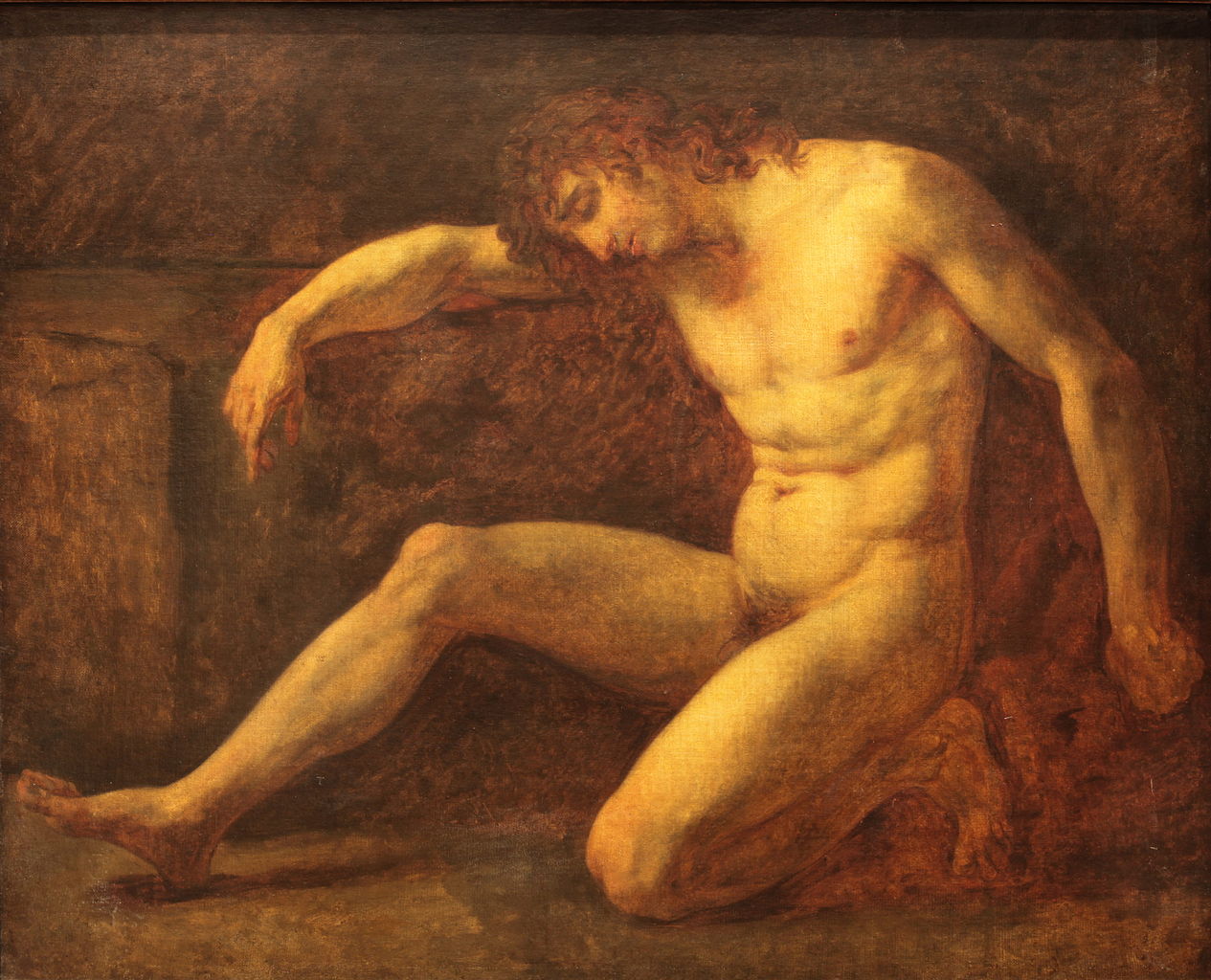Death of Viala, vintage artwork by Pierre-Paul Prud'hon, 12x8" (A4) Poster