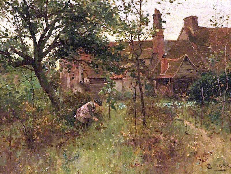 The Happy Hours of Childhood, vintage artwork by Alfred Augustus Glendening Sr., 12x8" (A4) Poster