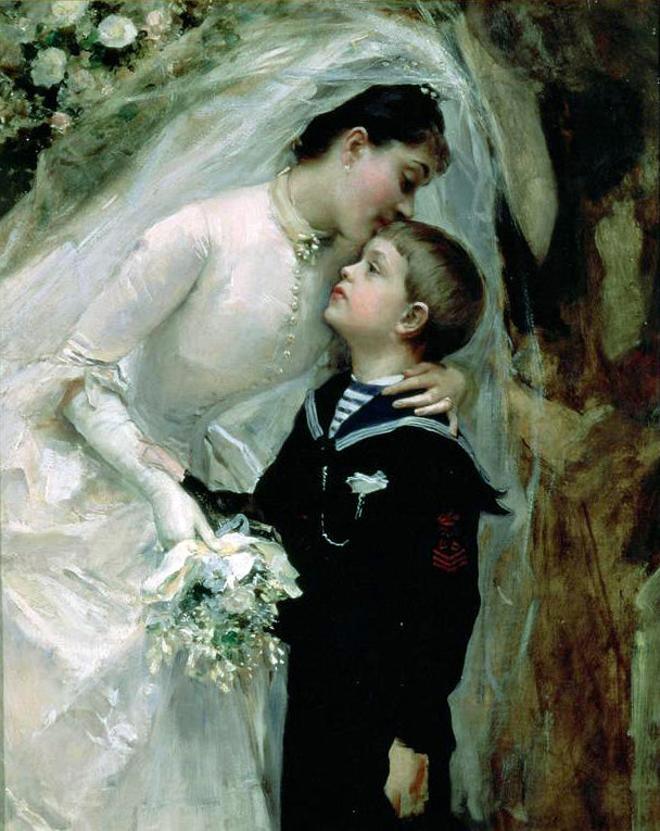 La boda, vintage artwork by Raimundo de Madrazo y Garreta, 12x8" (A4) Poster