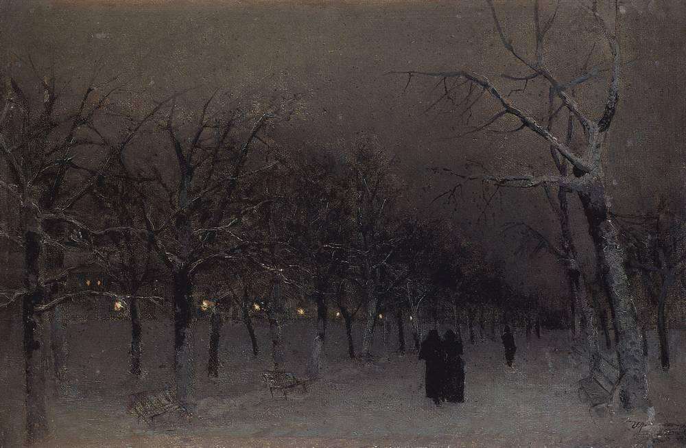 Boulevard in Winter by Isaak Levitan,A3(16x12")Poster