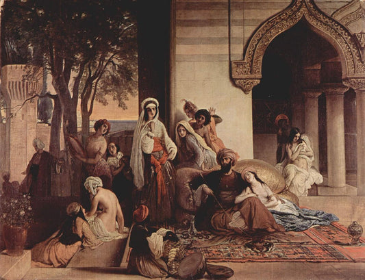 New Favorite in Harem, vintage artwork by Francesco Paolo Hayez, A3 (16x12") Poster Print