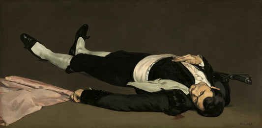 The Dead Toreador, vintage artwork by Édouard Manet, 12x8" (A4) Poster