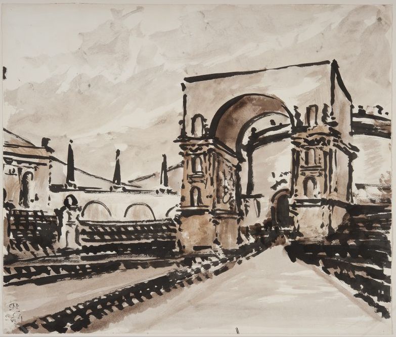 Arch of Triumph by Stanislaw Noakowski,A3(16x12")Poster
