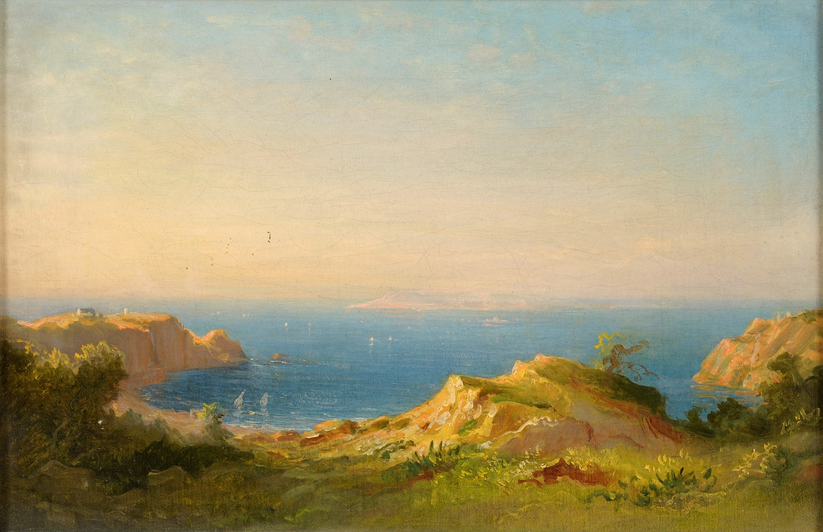 The Italian Coast, vintage artwork by Carl Morgenstern, A3 (16x12") Poster Print