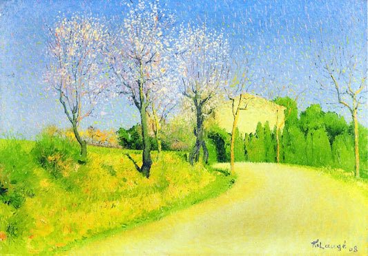 A Road in Champagne near Cailhau by Achille Lauge,A3(16x12")Poster