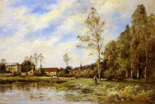 La Prarie Robert, vintage artwork by Paul-Desire Trouillebert, 12x8" (A4) Poster