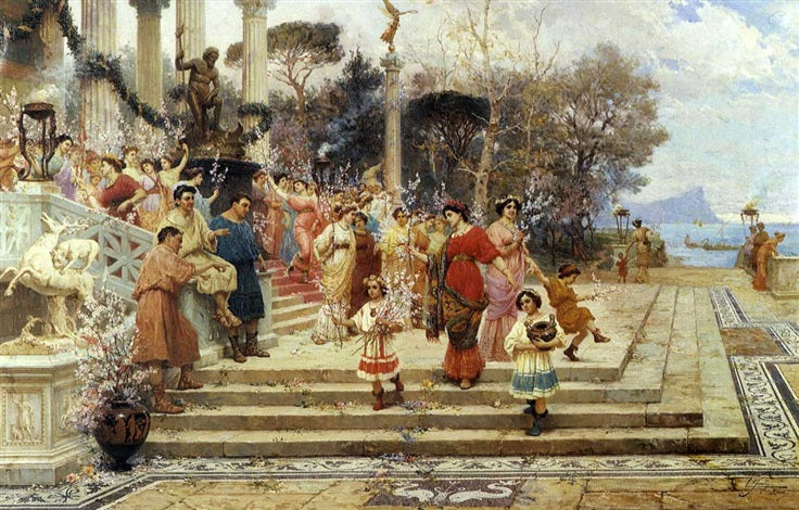 Celebration of Spring by Edouardo Ettore Forti,16x12(A3) Poster