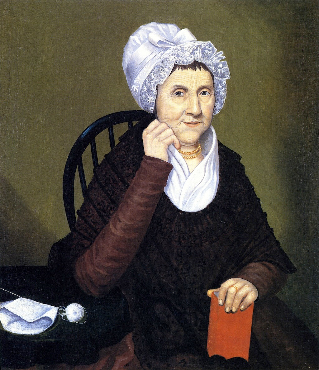 Mrs. Rammi Ruhamah Robbins, vintage artwork by Reuben Moulthrop, 12x8" (A4) Poster