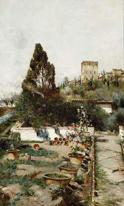 Paisaje by Antonio Gomar y Gomar,A3(16x12")Poster