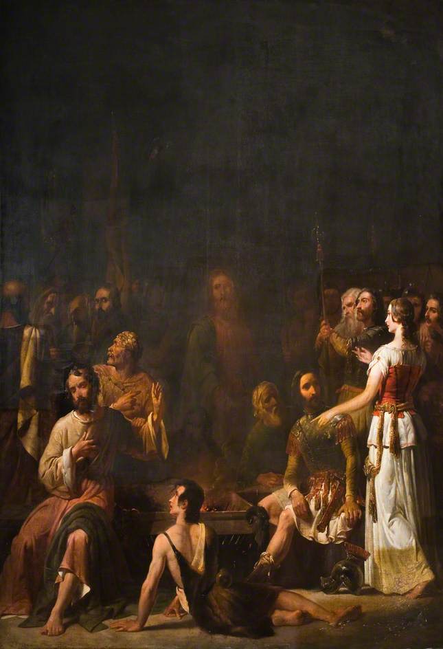 The Denial, vintage artwork by Daniel Maclise, R.A., A3 (16x12") Poster Print