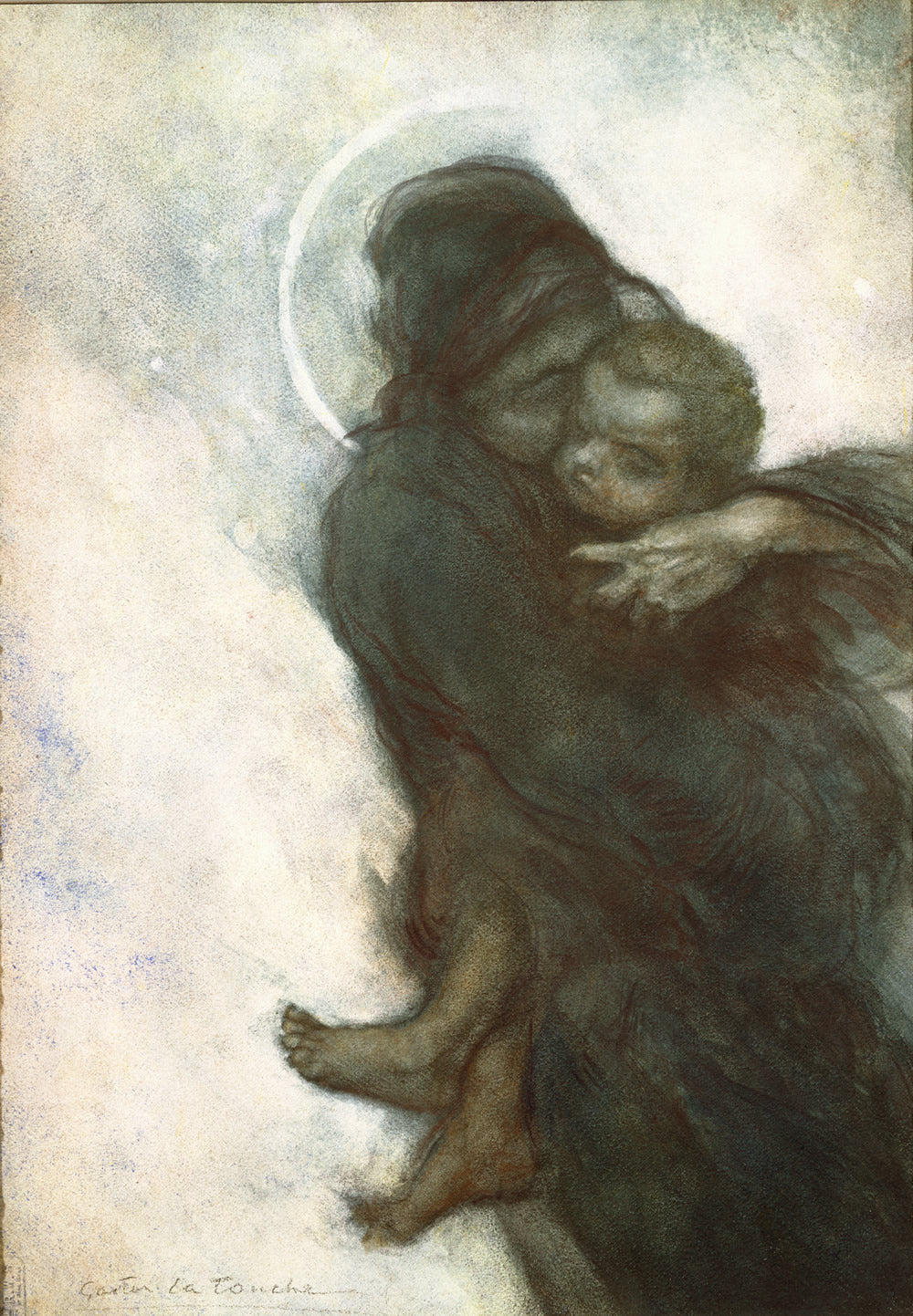 The Black Virgin by Gaston La Touche,A3(16x12")Poster