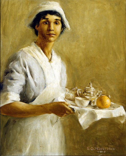 The Nurse, vintage artwork by Edwin Harleston, 12x8" (A4) Poster