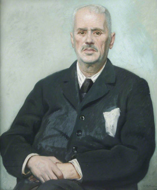 Claude Montefiore, vintage artwork by Sir William Rothenstein, 12x8" (A4) Poster