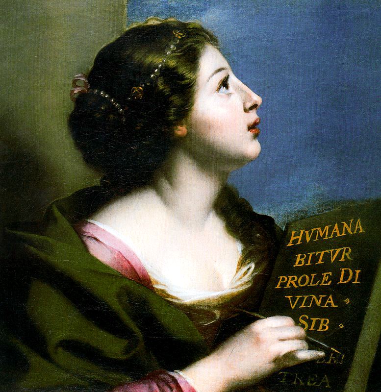 Sibila Eritrea, vintage artwork by Lorenzo Pasinelli, 12x8" (A4) Poster