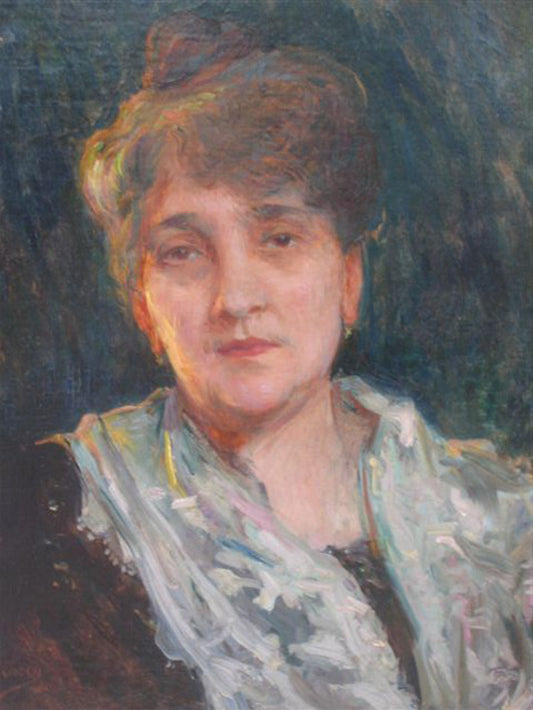 Portrait of Woman, vintage artwork by Ulpiano Checa y Sanz, 12x8" (A4) Poster