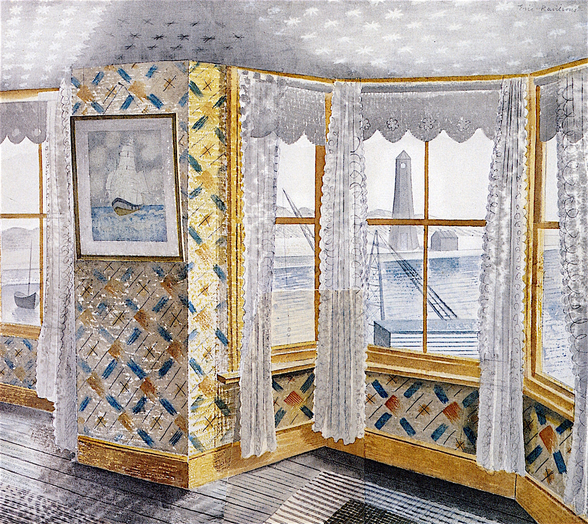 Room at the 'William the Conqueror', vintage artwork by Eric Ravilious, 12x8" (A4) Poster