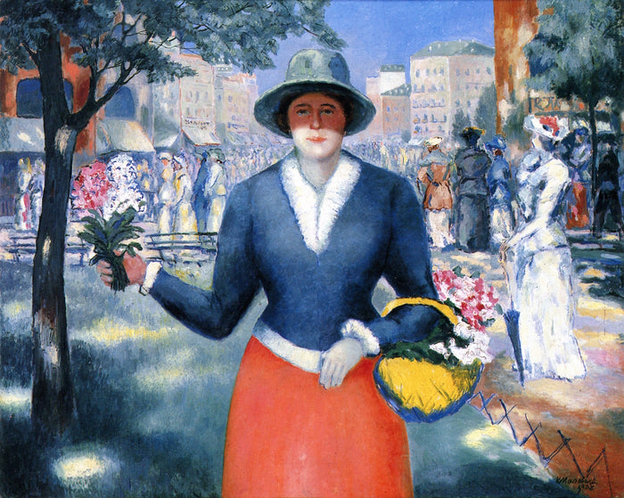 Flower Girl by Kasimir Malevich,16x12(A3) Poster