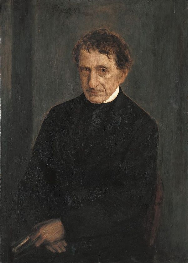 Ignaz von Döllinger, vintage artwork by Franz von Lenbach, 12x8" (A4) Poster