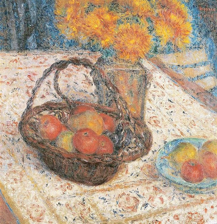 Basket of Apples by Georges Morren,A3(16x12")Poster