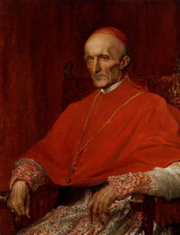 Cardinal Henry Edward Manning, vintage artwork by George Frederic Watts, A3 (16x12") Poster Print