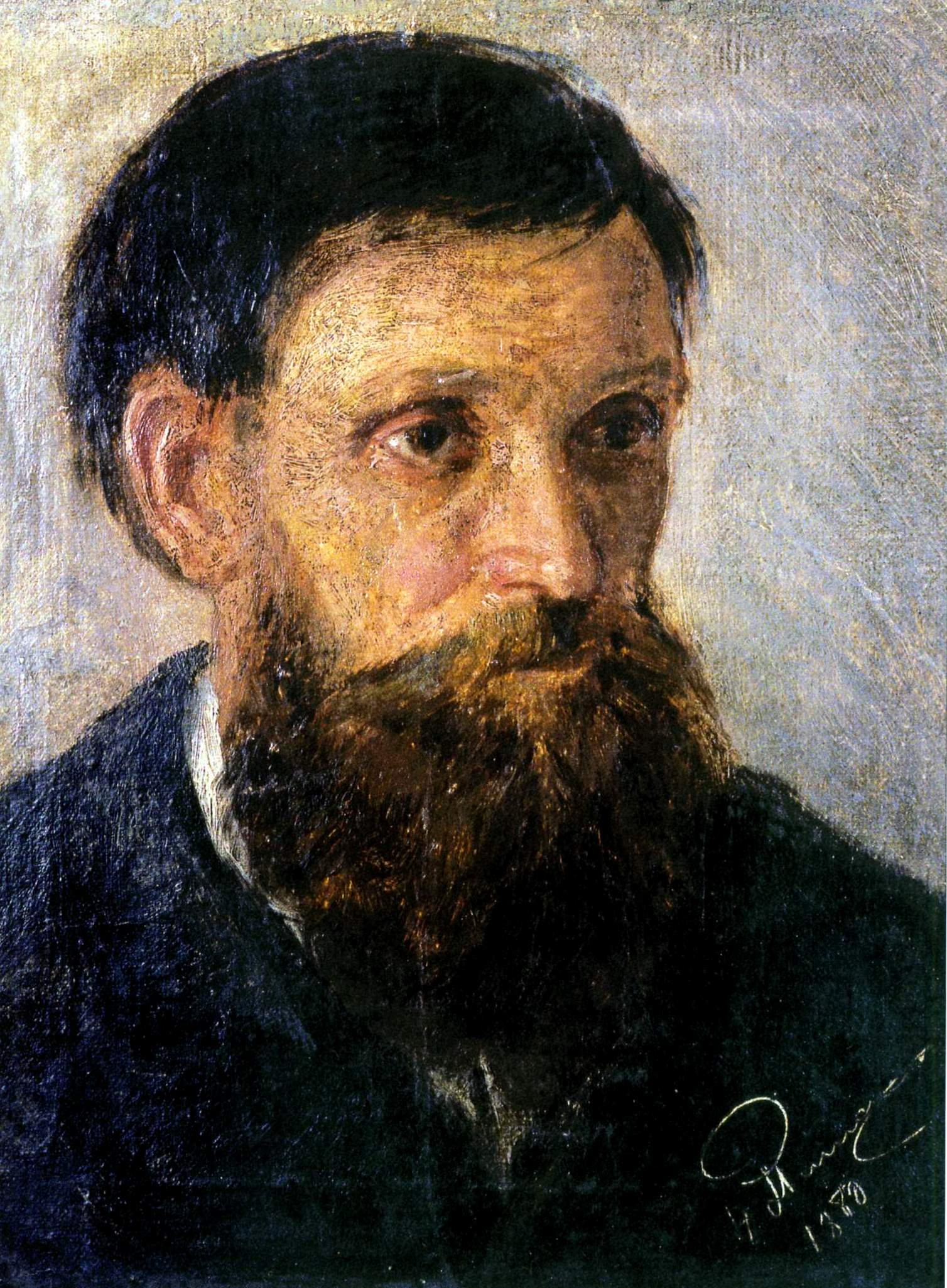 of the Artist's Father Kornil Pimonenko by Nikolai Pimonenko,A3(16x12")Poster