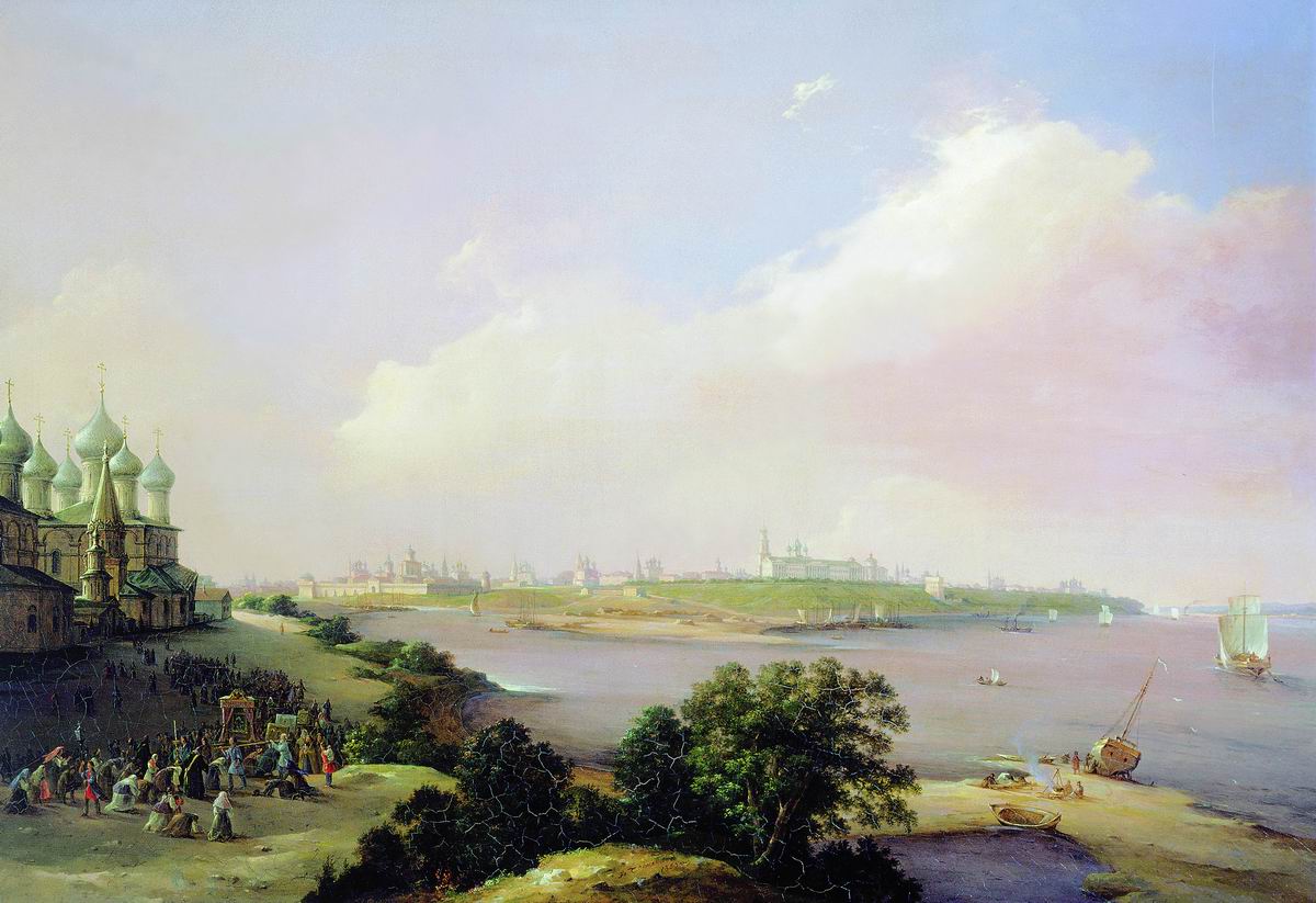 View of Yaroslavl, vintage artwork by Nikanor Chernetsov, A3 (16x12") Poster Print