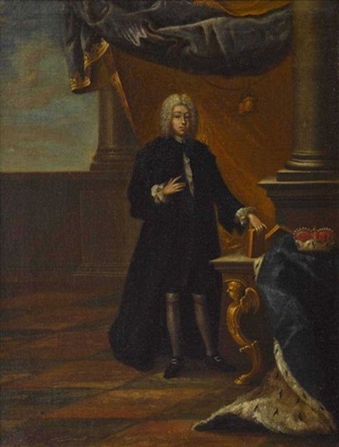 Francis Louis of Neuburg, vintage artwork by Peter Jacob Horemans, 12x8" (A4) Poster