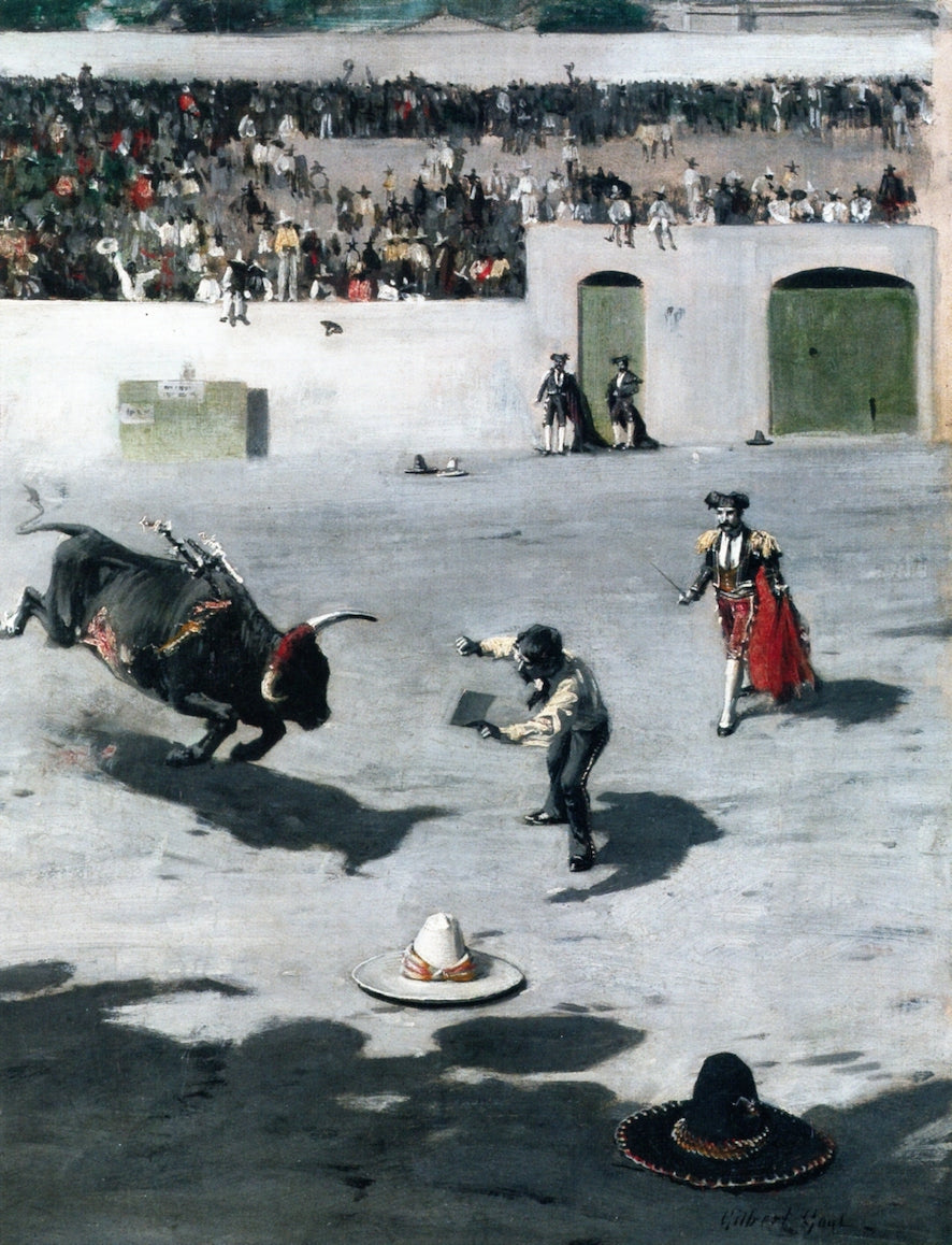 Bullfight in Mexico by William Gilbert Gaul,A3(16x12")Poster