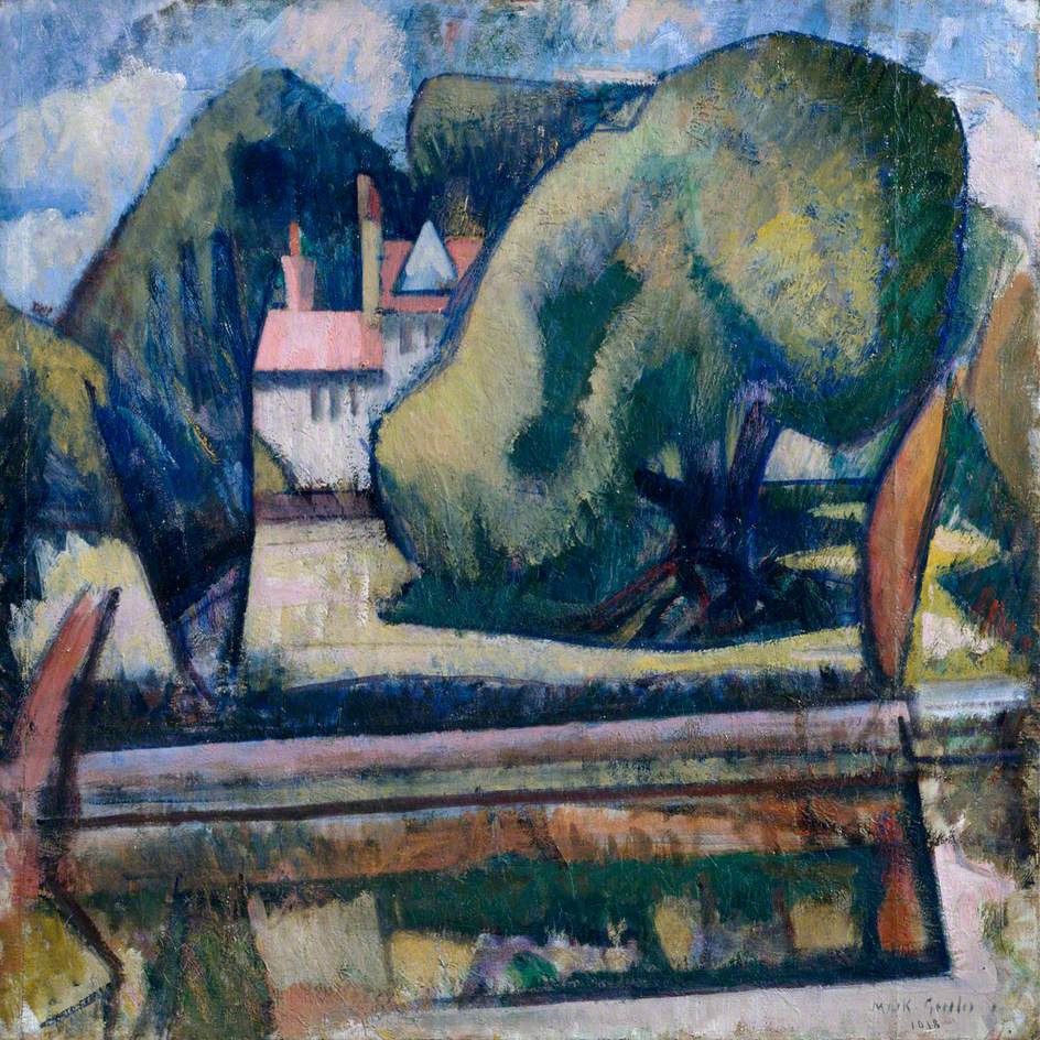 The Pool at Garsington by Mark Gertler,16x12(A3) Poster