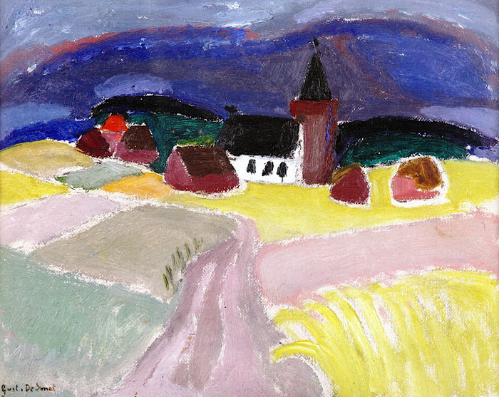 A View of Blaricum by Gustave de Smet,16x12(A3) Poster