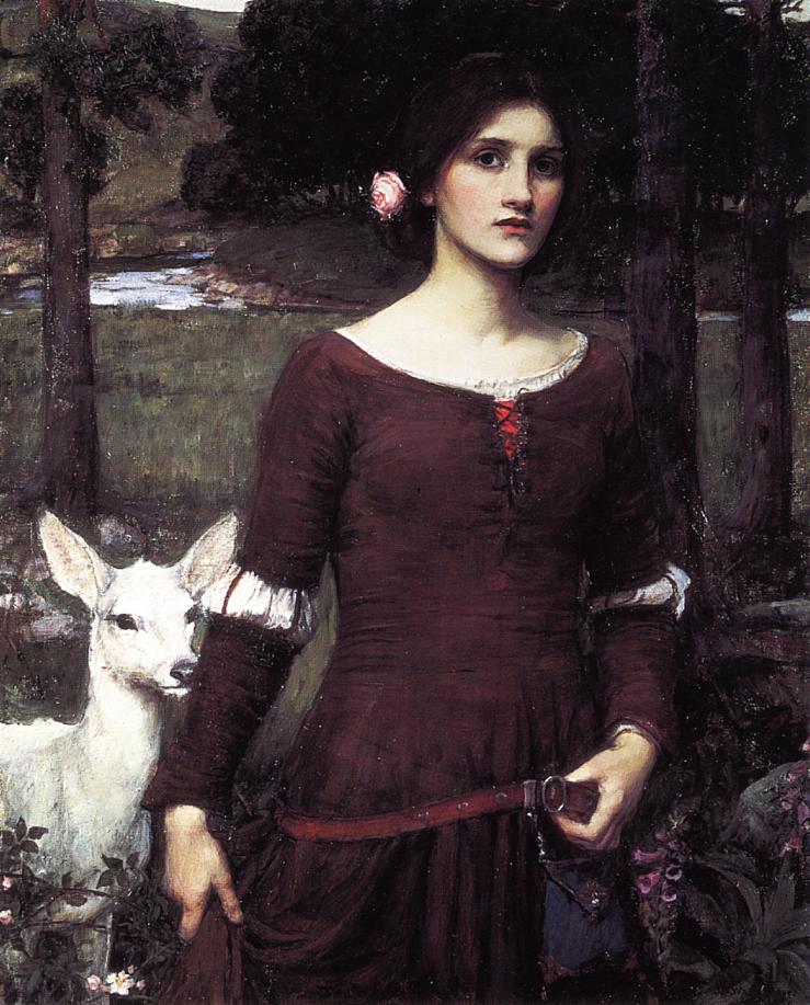 The Lady Clare, vintage artwork by John William Waterhouse, 12x8" (A4) Poster