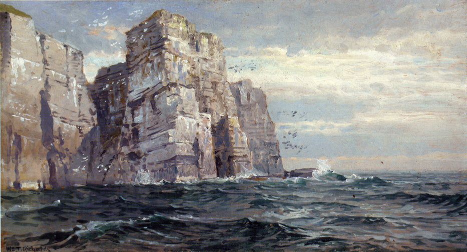 The Bird Stacks, vintage artwork by William Trost Richards, 12x8" (A4) Poster