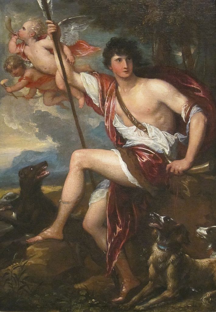 Adonis in Glory, vintage artwork by Benjamin West, 12x8" (A4) Poster