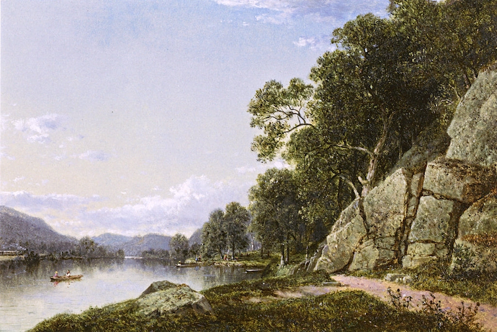 A Scene at Ramapo, New York, vintage artwork by David Johnson, 12x8" (A4) Poster