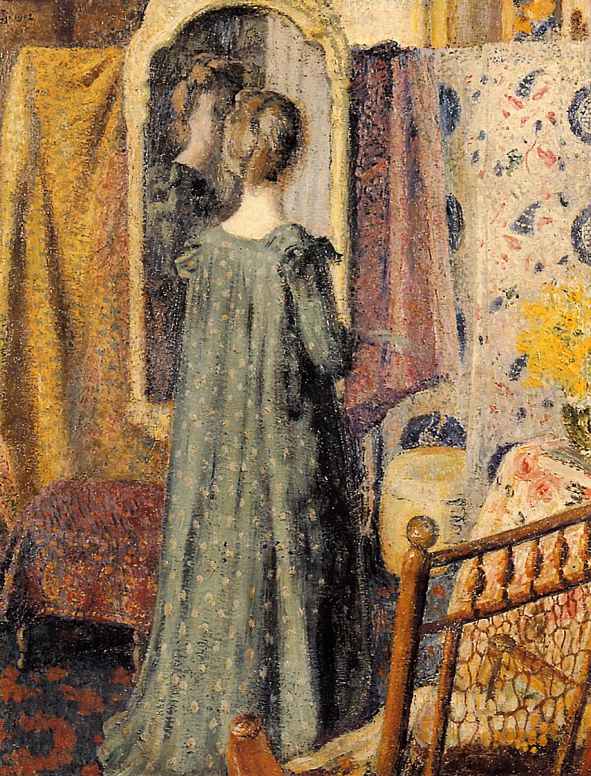 Woman Standing in Front of the Mirror by Georges Lemmen,A3(16x12")Poster