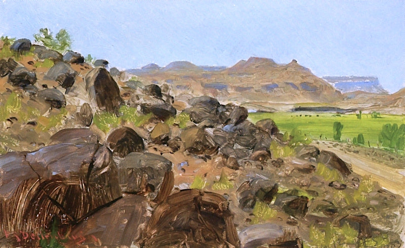Near Toqueville, Utah, vintage artwork by Frederick Dellenbaugh, 12x8" (A4) Poster