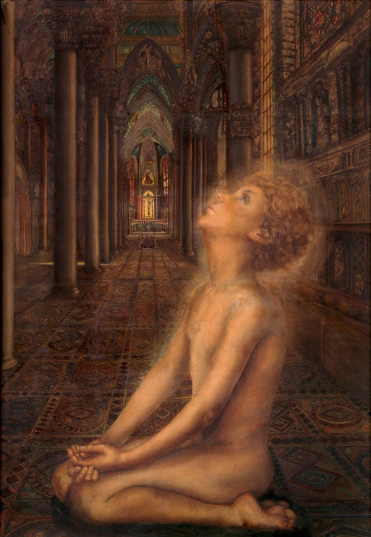 Child of the Ages, vintage artwork by Da Loria Norman, 12x8" (A4) Poster