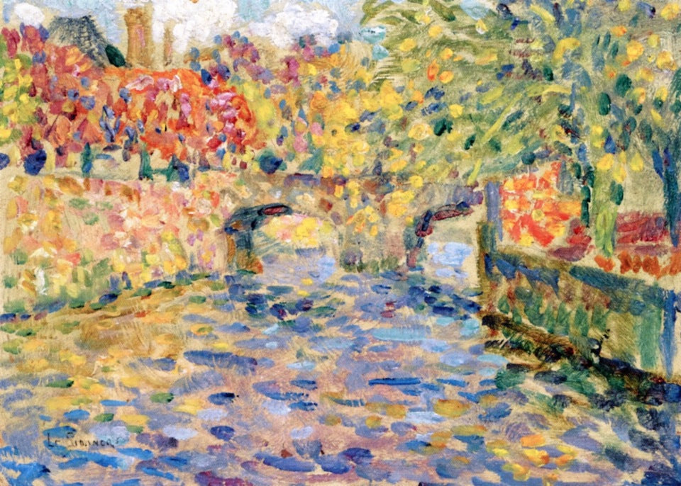 The Bridge, Quimper by Henri Le Sidaner,A3(16x12")Poster