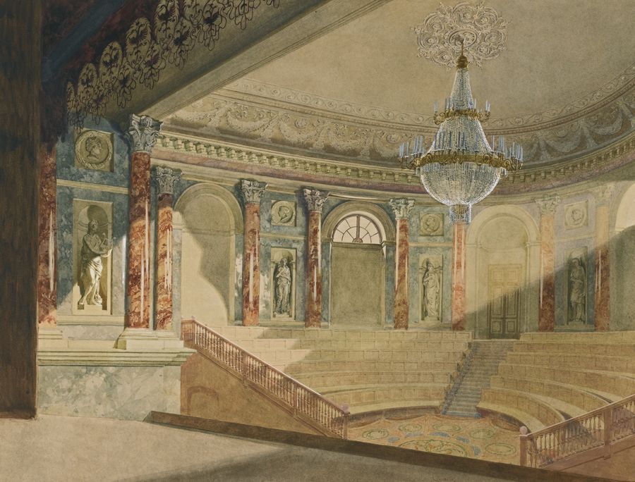 The Hermitage Thater by Franz Kopallik,A3(16x12")Poster