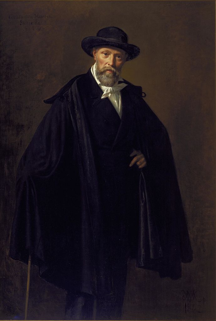 The Painter Constantin Hansen, vintage artwork by Wilhelm Marstrand, A3 (16x12") Poster Print