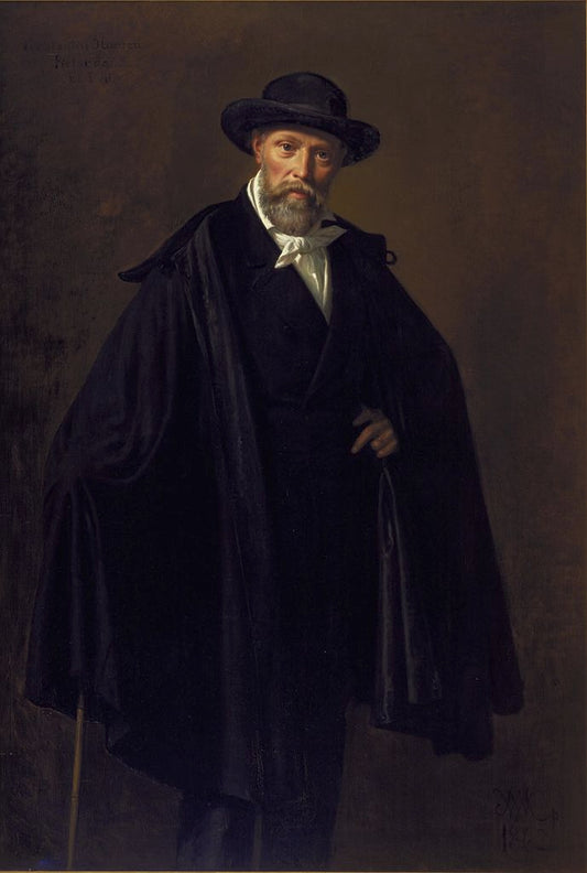 The Painter Constantin Hansen, vintage artwork by Wilhelm Marstrand, A3 (16x12") Poster Print