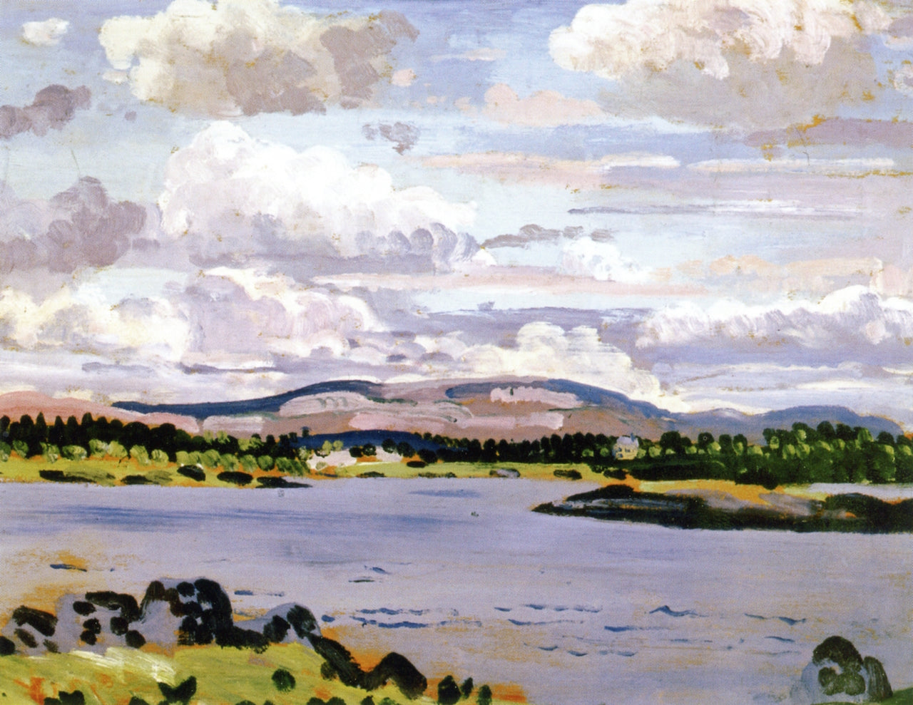 The Lake at Coole Park, Co.Galway by James Dickson Innes,16x12(A3) Poster