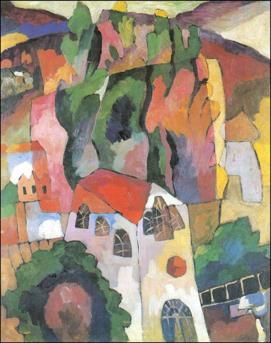 Cypresses, vintage artwork by Aristarkh Lentulov, 12x8" (A4) Poster