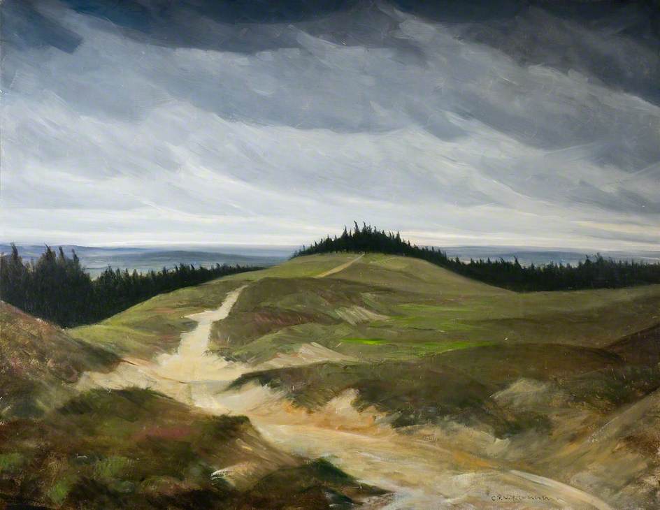 Sandy Path, vintage artwork by Christopher Nevinson, 12x8" (A4) Poster