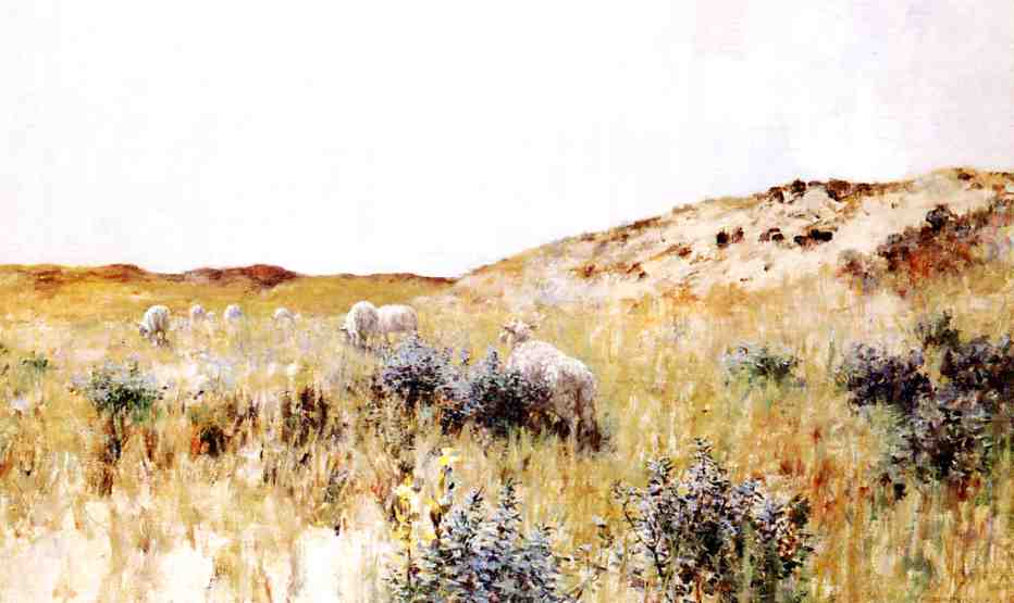 The Dunes, Holland, vintage artwork by George Hitchcock, 12x8" (A4) Poster