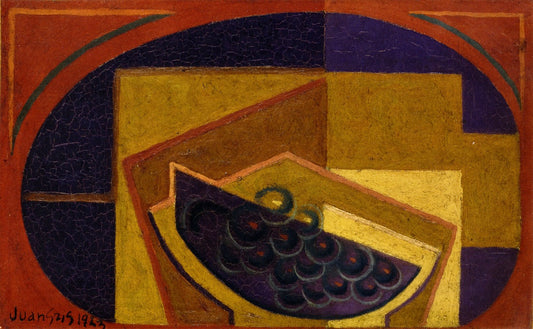 Black Grapes, vintage artwork by Juan Gris, 12x8" (A4) Poster