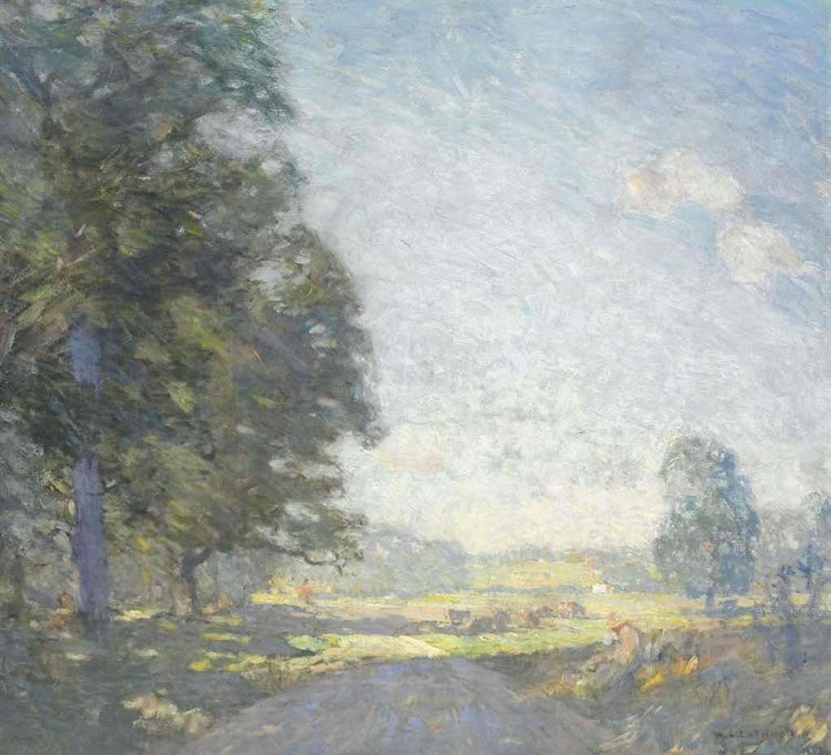 Edge of Woods, vintage artwork by William Langson Lathrop, 12x8" (A4) Poster