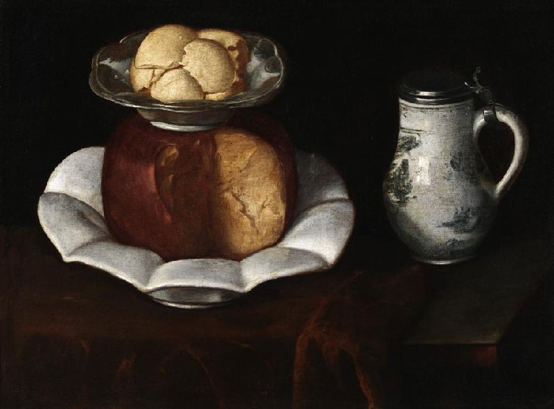 Still life, vintage artwork by Justus Juncker, 12x8" (A4) Poster